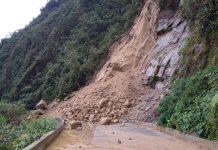 Autoridades atienden derrumbe en la vía Sonsón-Nariño