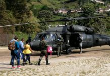 Trasladaron a embarazada en helicóptero desde Argelia a Rionegro
