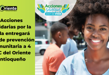 Acciones Solidarias por la Vida entregará kits de prevención comunitaria a 4 JAC del Oriente antioqueño