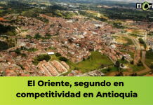 El Oriente, segundo en competitividad en Antioquia