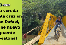 La vereda Santa cruz en San Rafael, tiene nuevo puente peatonal
