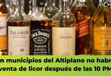 En municipios del Altiplano no habrá venta de licor después de las 10 PM