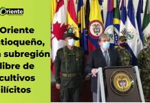 Oriente antioqueño, una subregión libre de cultivos ilícitos