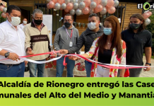 La Alcaldía de Rionegro entregó las Casetas Comunales del Alto del Medio y Manantiales