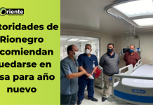 Autoridades de Rionegro recomiendan quedarse en casa para año nuevo