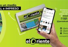 ¡Periódico El Oriente la mejor vía para estar informado!