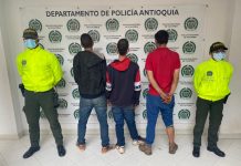 Captura Grupo Delincuencial “Los Villanos” en el municipio de El Santuario