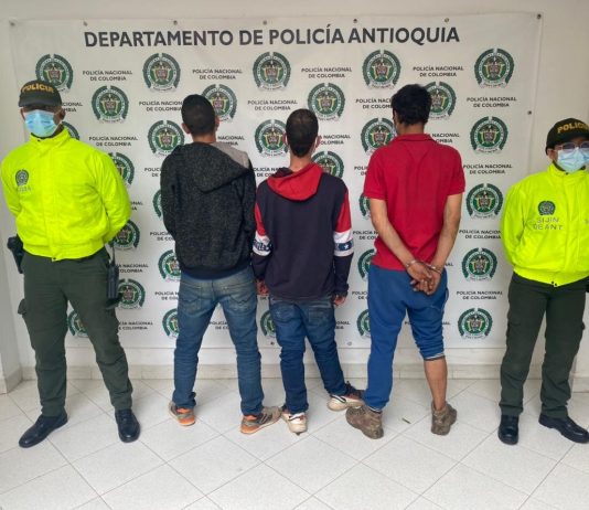 Captura Grupo Delincuencial “Los Villanos” en el municipio de El Santuario