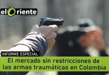 El mercado sin restricciones de las armas traumáticas en Colombia