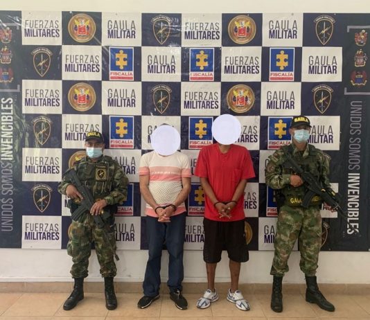 Autoridades capturan a dos sujetos en Sonsón y Abejorral