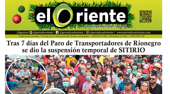 Periódico EL Oriente – Edición 139 – Diciembre 2021