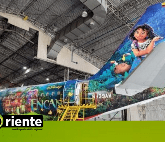 Así es el avión de Avianca en honor a la película ‘Encanto’