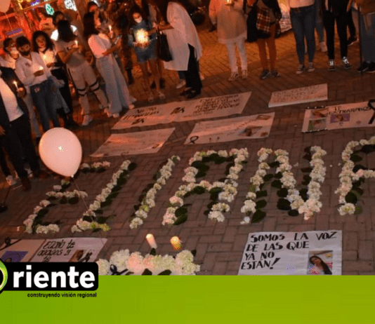 Feminicidio: comunidad de Sonsón realizó velatón en memoria de Eliana