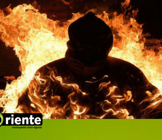 En El Carmen un hombre muere luego de encerderse fuego