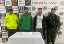 Capturados los responsables del homicidio de Jorge Rafael Cueto Ávila en Rionegro