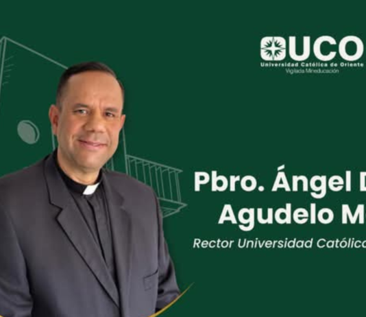 La Universidad Católica de Oriente da la bienvenida a su nuevo rector: el Pbro. Ángel David Agudelo Mesa