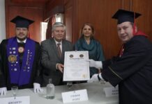 Alcalde Diego Mauricio Grisales recibe Doctorado Honoris Causa en Derechos Humanos
