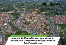 Alcalde de Marinilla entrega obras de acueducto y alcantarillado por más de $4.000 millones