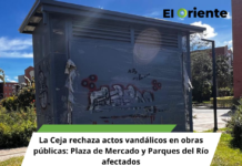 La Ceja rechaza actos vandálicos en obras públicas: Plaza de Mercado y Parques del Río afectados