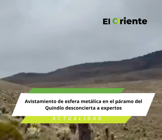 Avistamiento de esfera metálica en el páramo del Quindío desconcierta a expertos