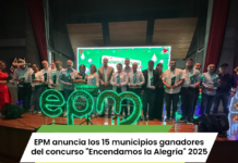 EPM anuncia los 15 municipios ganadores del concurso “Encendamos la Alegría” 2025
