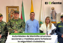 Autoridades de Marinilla anuncian acciones y medidas para fortalecer la seguridad ciudadana.