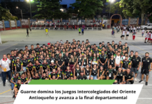 Guarne domina los Juegos Intercolegiados del Oriente Antioqueño y avanza a la final departamental