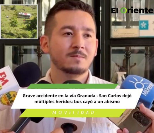 Grave accidente en la vía Granada – San Carlos dejó múltiples heridos: bus cayó a un abismo