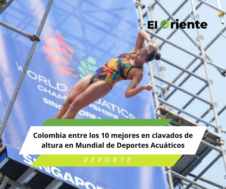 Colombia entre los 10 mejores en clavados de altura en Mundial de Deportes Acuáticos