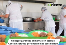 Rionegro garantiza alimentación escolar: Concejo aprueba por unanimidad continuidad del PAE para 18,000 estudiantes