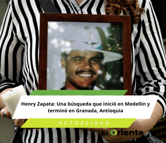 Henry Zapata: Una búsqueda que inició en Medellín y terminó en Granada, Antioquia