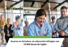 Guarne se fortalece en educación bilingüe con 10.000 becas de inglés