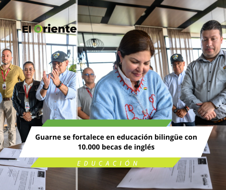 Guarne se fortalece en educación bilingüe con 10.000 becas de inglés