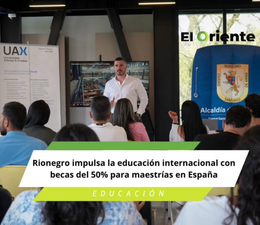 Rionegro impulsa la educación internacional con becas del 50% para maestrías en España