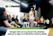Rionegro vibra con la juventud: 136 candidatos disputan su lugar en el CMJ 2025 en histórico debate