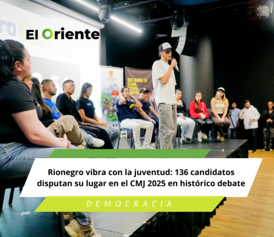 Rionegro vibra con la juventud: 136 candidatos disputan su lugar en el CMJ 2025 en histórico debate