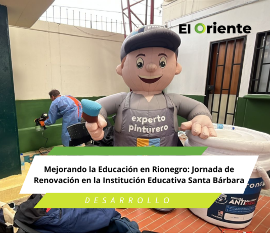 Mejorando la Educación en Rionegro: Jornada de Renovación en la Institución Educativa Santa Bárbara