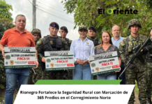 Rionegro Fortalece la Seguridad Rural con Marcación de 365 Predios en el Corregimiento Norte