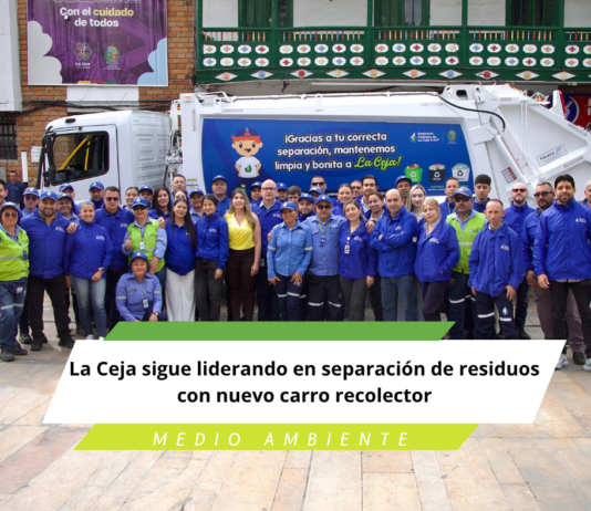 La Ceja sigue liderando en separación de residuos con nuevo carro recolector