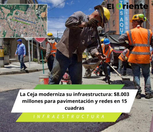 La Ceja moderniza su infraestructura: $8.003 millones para pavimentación y redes en 15 cuadras