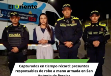 Capturados en tiempo récord: presuntos responsables de robo a mano armada en San Antonio de Pereira