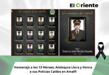 Homenaje a los 13 Héroes: Antioquia Llora y Honra a sus Policías Caídos en Amalfi