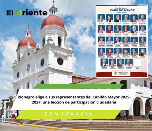 Rionegro elige a sus representantes del Cabildo Mayor 2025-2027: una lección de participación ciudadana