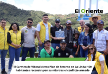 El Carmen de Viboral cierra Plan de Retorno en La Linda: 100 habitantes reconstruyen su vida tras el conflicto armado