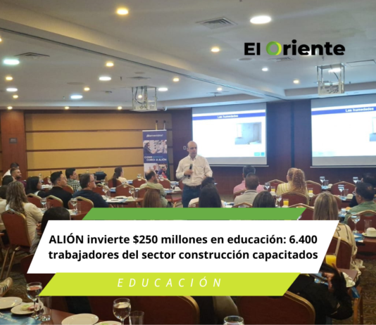 ALIÓN invierte $250 millones en educación: 6.400 trabajadores del sector construcción capacitados