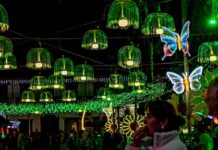 Falla técnica afectó el alumbrado navideño del parque principal de La Ceja