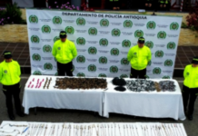 Autoridades desmantelan polvorera artesanal en La Ceja e incautan más de 150 kilos de pólvora