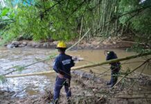Bomberos de Rionegro recuperaron un cuerpo sin vida en el río tras un llamado de emergencia