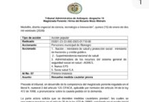 Tribunal Administrativo de Antioquia decreta medidas cautelares para proteger la red hospitalaria de Rionegro