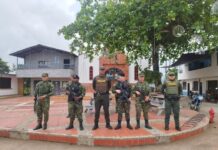 San Carlos refuerza la seguridad con presencia permanente del Ejército, el Gaula y la Policía